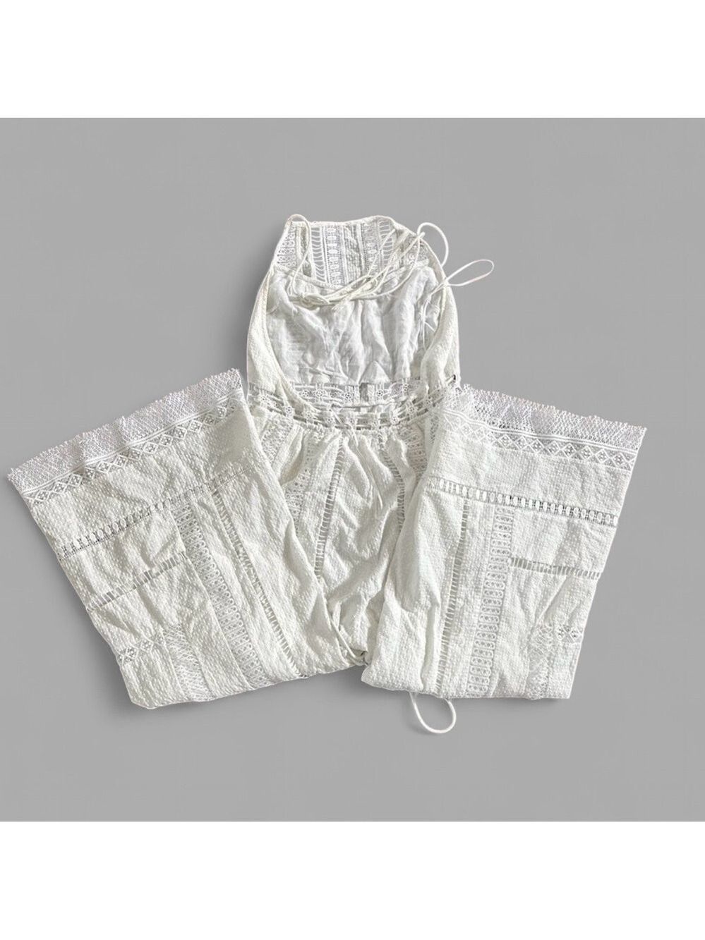 Free People Sydney Sky Jumpsuit White Size S EUC - Picture 9 of 11